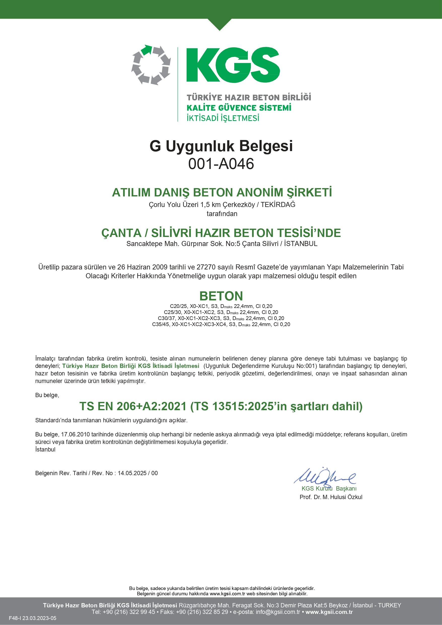 Atılım Danış Beton Çanta Silivri G Uygunluk Belgesi Formati F48-I 23.03.2023-05_Dijital