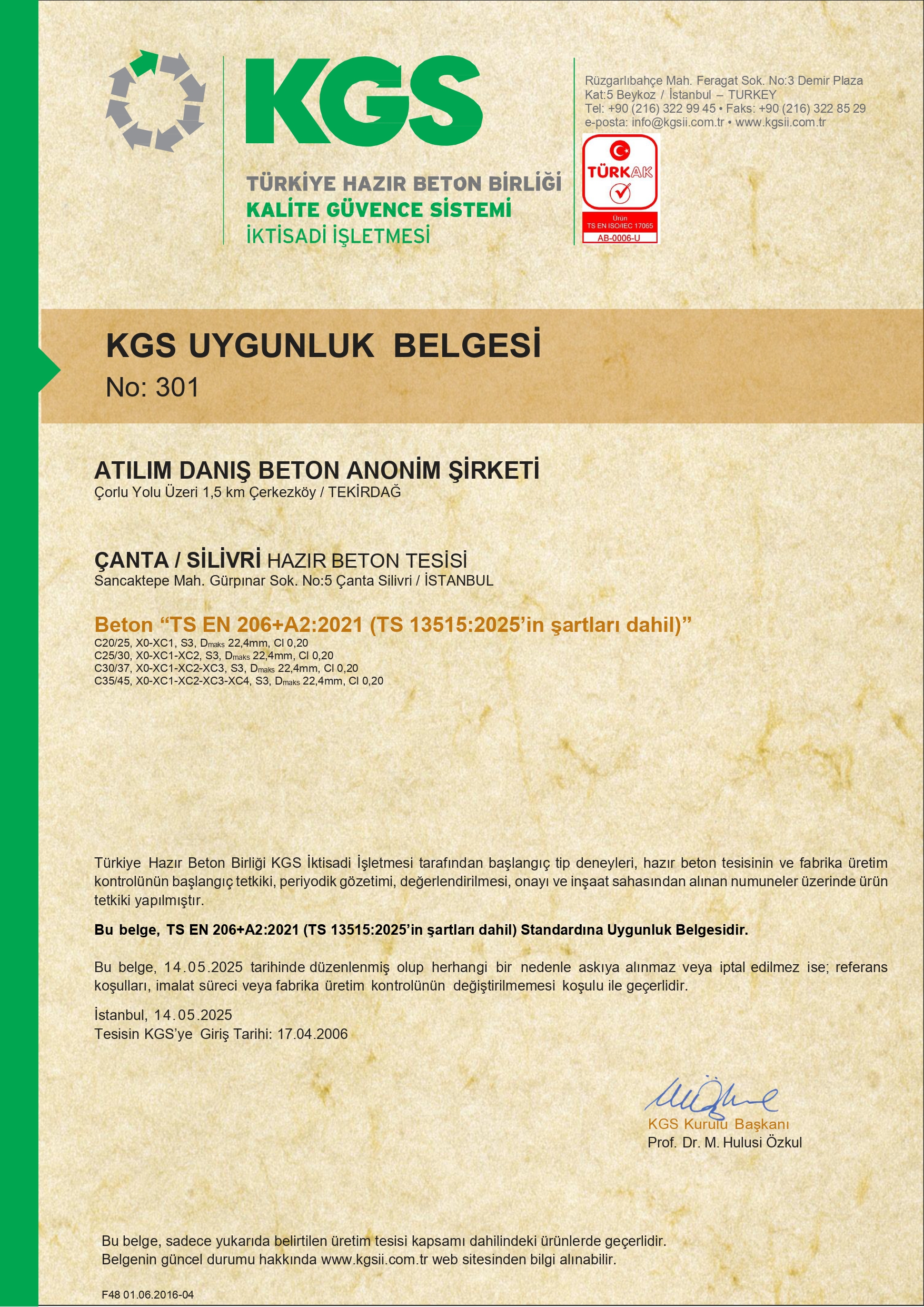 KGS Uyg._yeni Atılım Danış Beton Çanta Silivri Tesisi (Dijital)